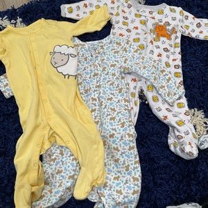 3 Pair Footie Pajama Bundle